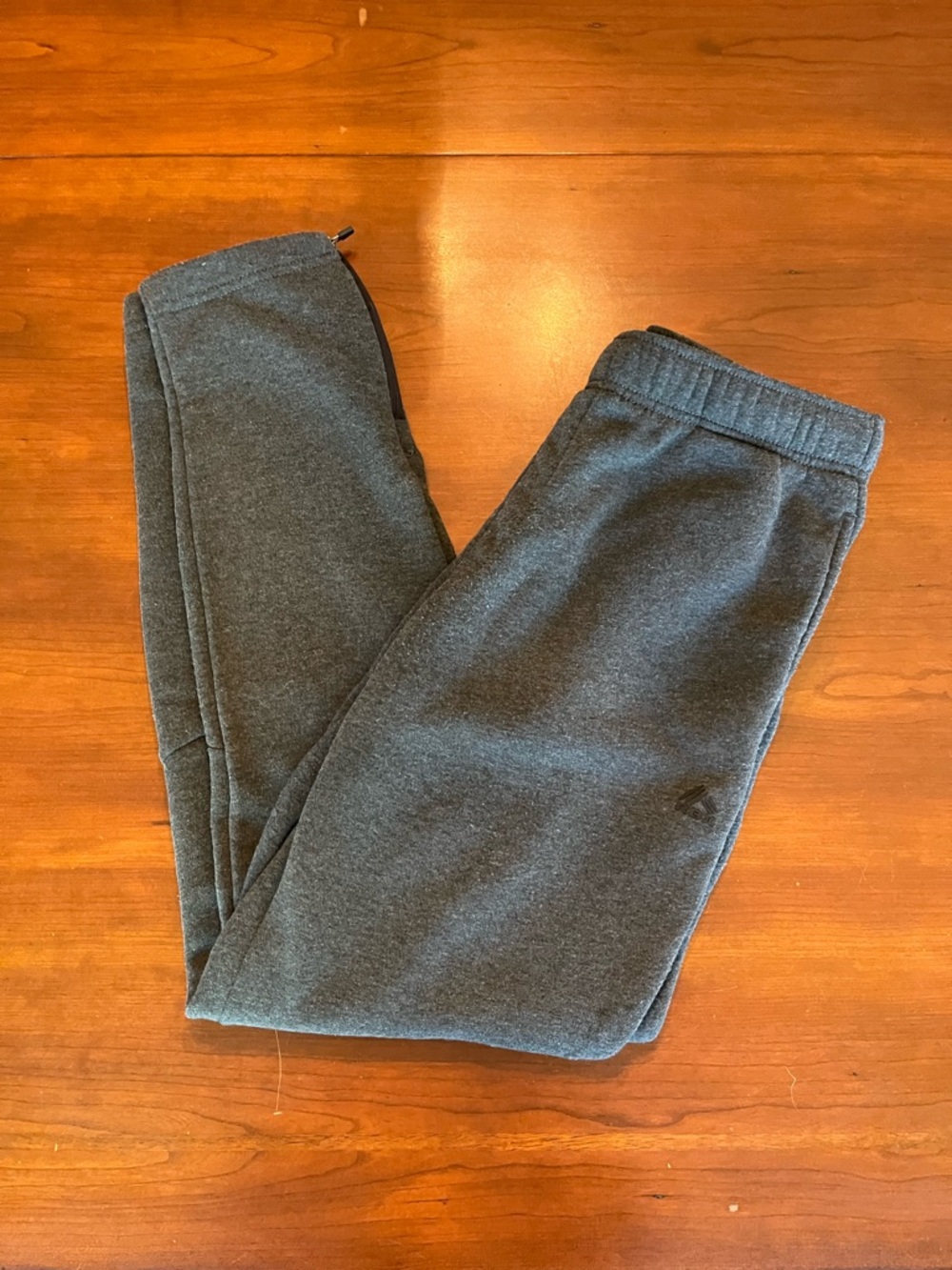 RBX joggers Active Men’s Fleece Jogger Sweatpants Ankle Zippers Size M